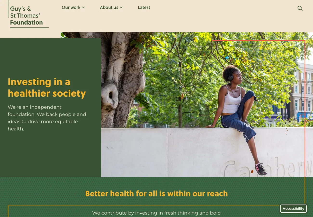 Guy's & St Thomas' Foundation Website Screenshot